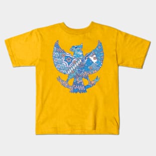 batik indonesia in garuda silhouette Kids T-Shirt